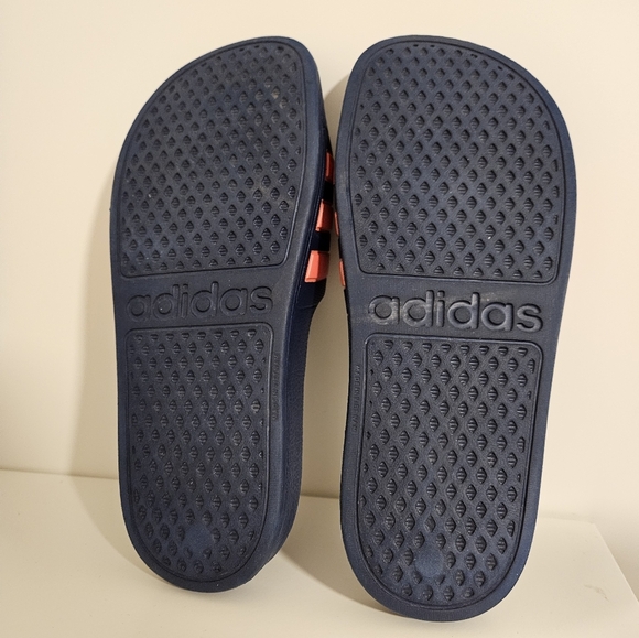 Adidas Adilette Comfort Kids Slides sandal shoes Navy Pink Size 4 - Picture 4 of 4